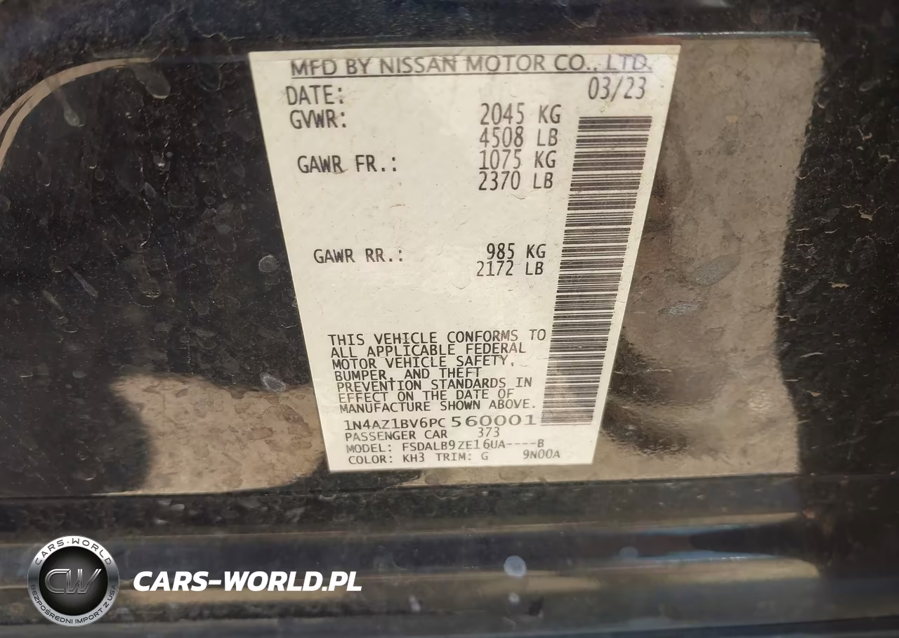 2023 Nissan Leaf S 40 Kwh VIN:1N4AZ1BV6PC560001 - 9