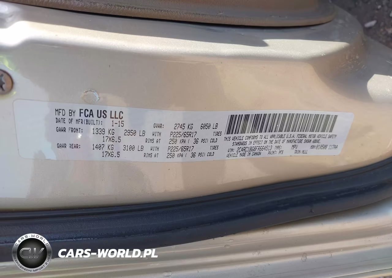 2015 Chrysler Town & Country Touring VIN:2C4RC1BG8FR664513 - 9