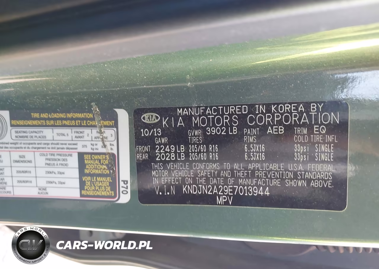 2014 Kia Soul VIN:KNDJN2A29E7013944 - 9