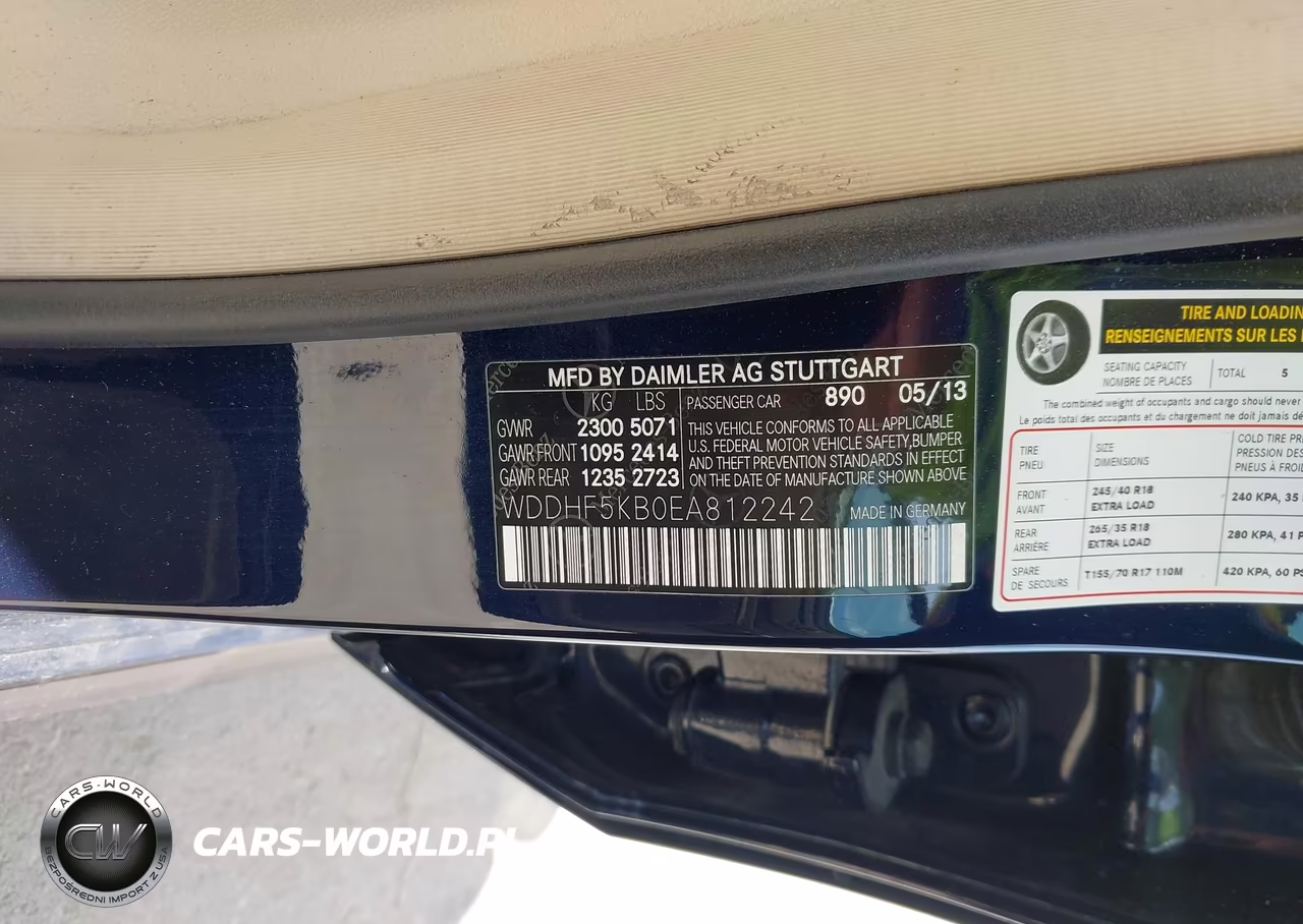 2014 Mercedes-Benz E 350 VIN:WDDHF5KB0EA812242 - 9