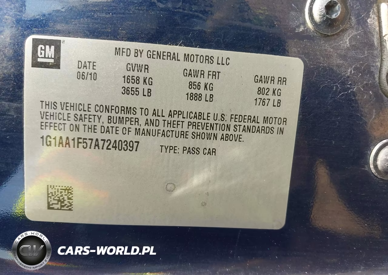 2010 Chevrolet Cobalt Ls VIN:1G1AA1F57A7240397 - 9