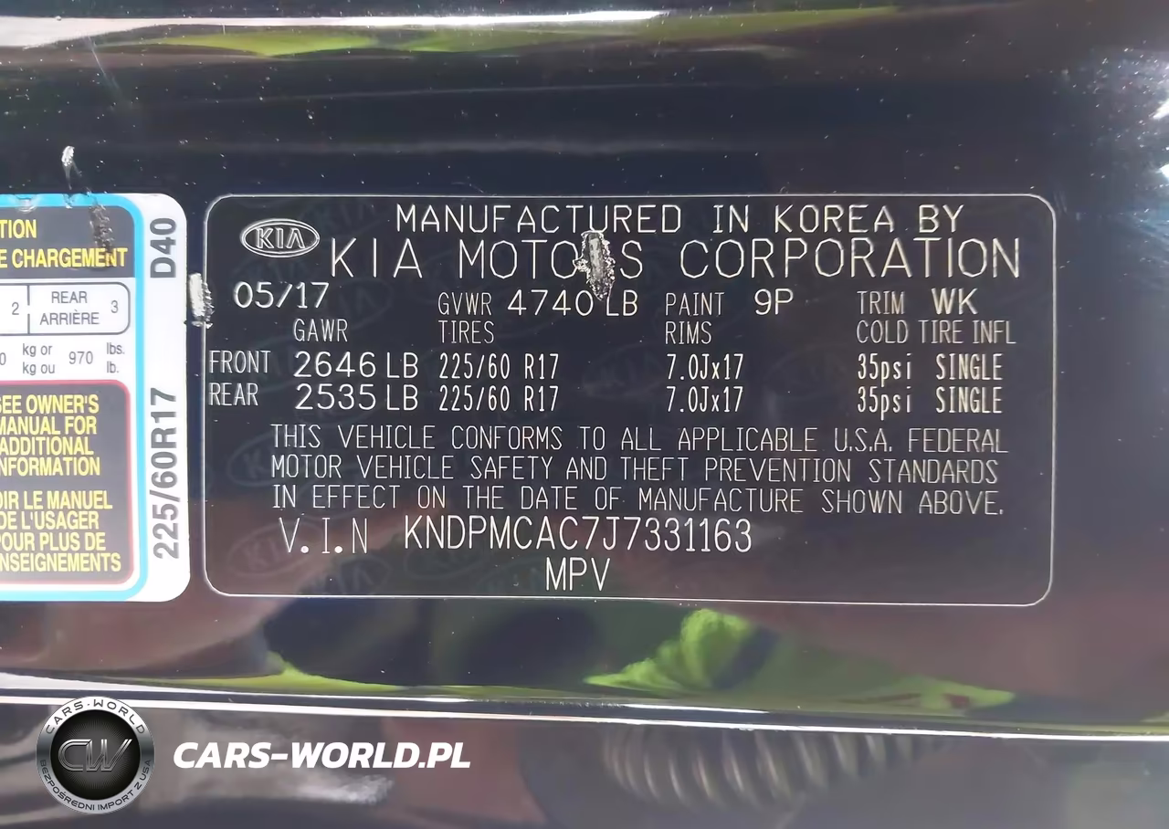 2018 Kia Sportage Lx VIN:KNDPMCAC7J7331163 - 9
