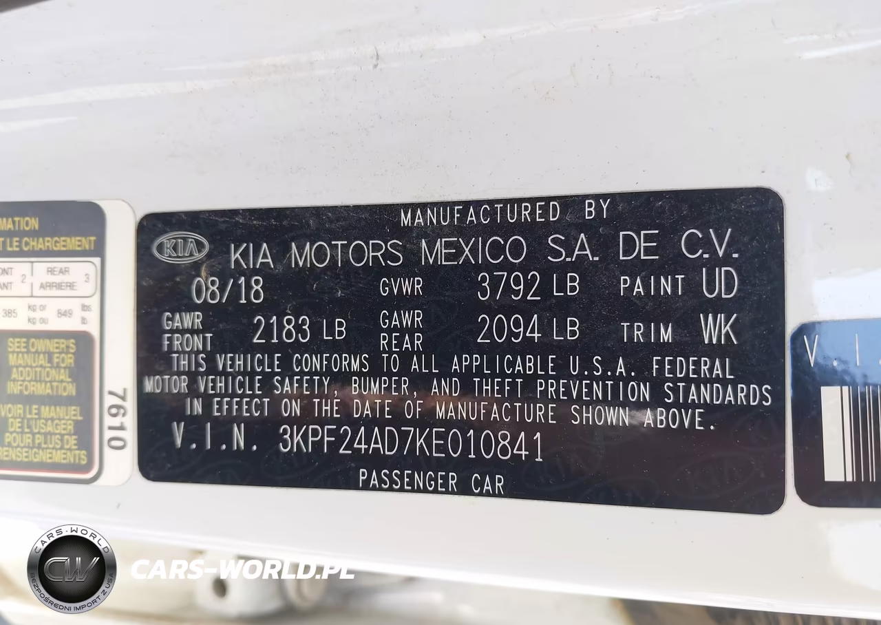 2019 Kia Forte Lxs VIN:3KPF24AD7KE010841 - 9