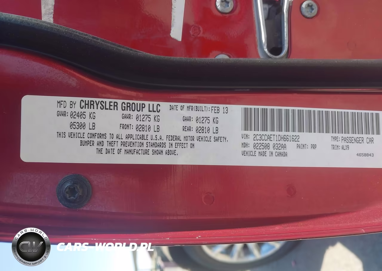 2013 Chrysler 300C VIN:2C3CCAET1DH661622 - 9