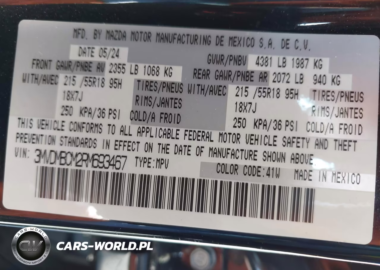 2024 Mazda Cx-30 2.5 S Preferred Package VIN:3MVDMBCM2RM693467 - 9