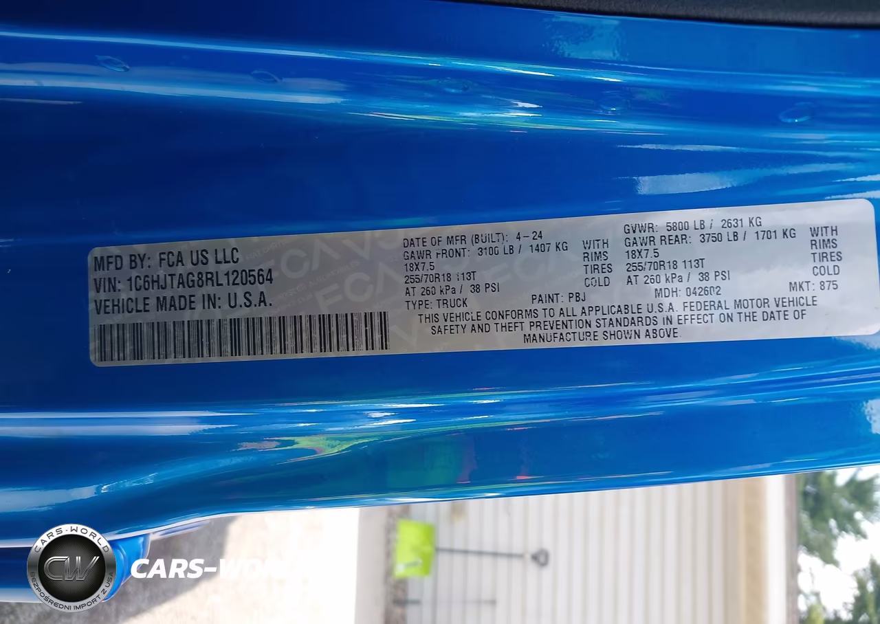 2024 Jeep Gladiator Sport S VIN:1C6HJTAG8RL120564 - 9