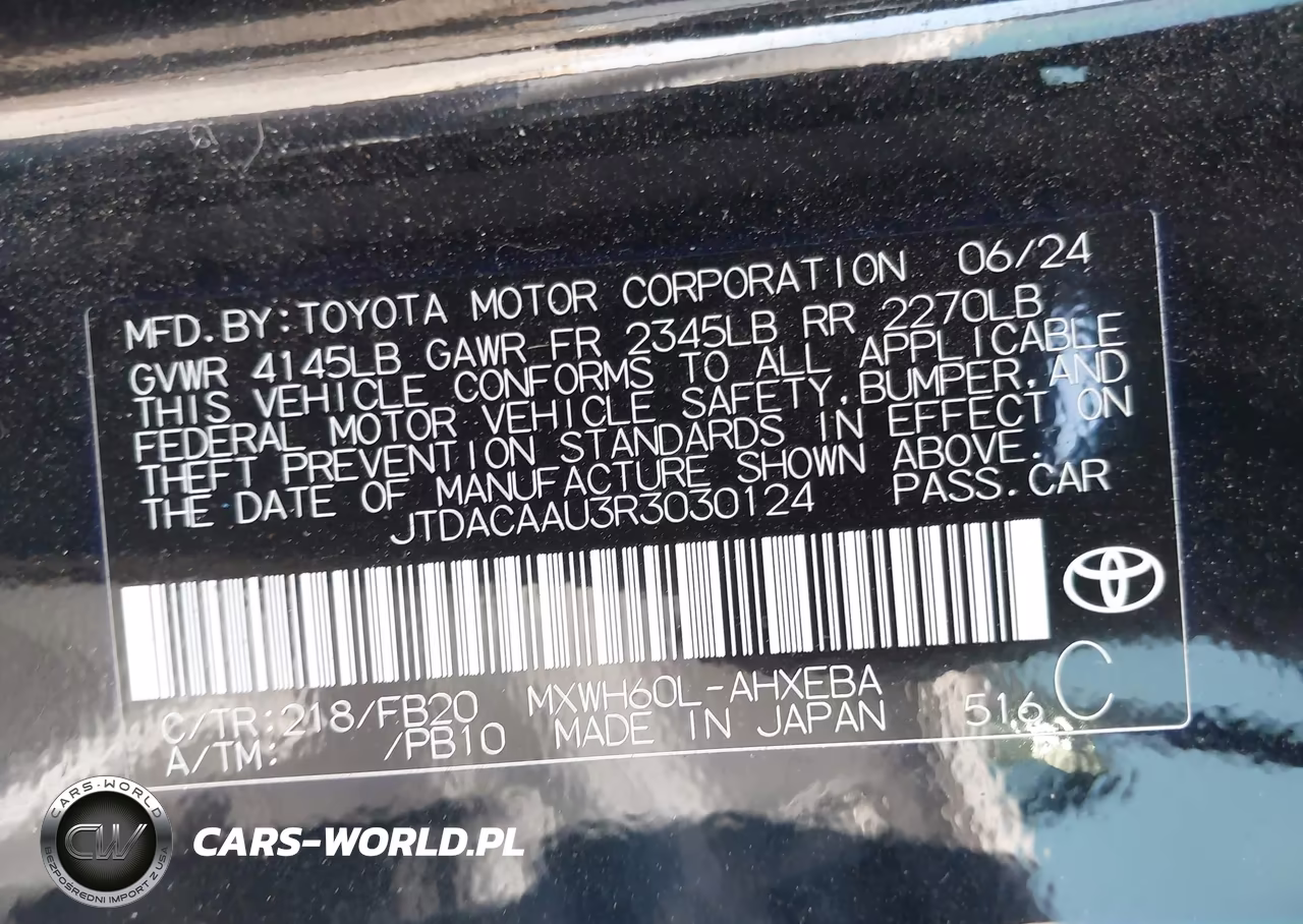 2024 Toyota Prius Le VIN:JTDACAAU3R3030124 - 9