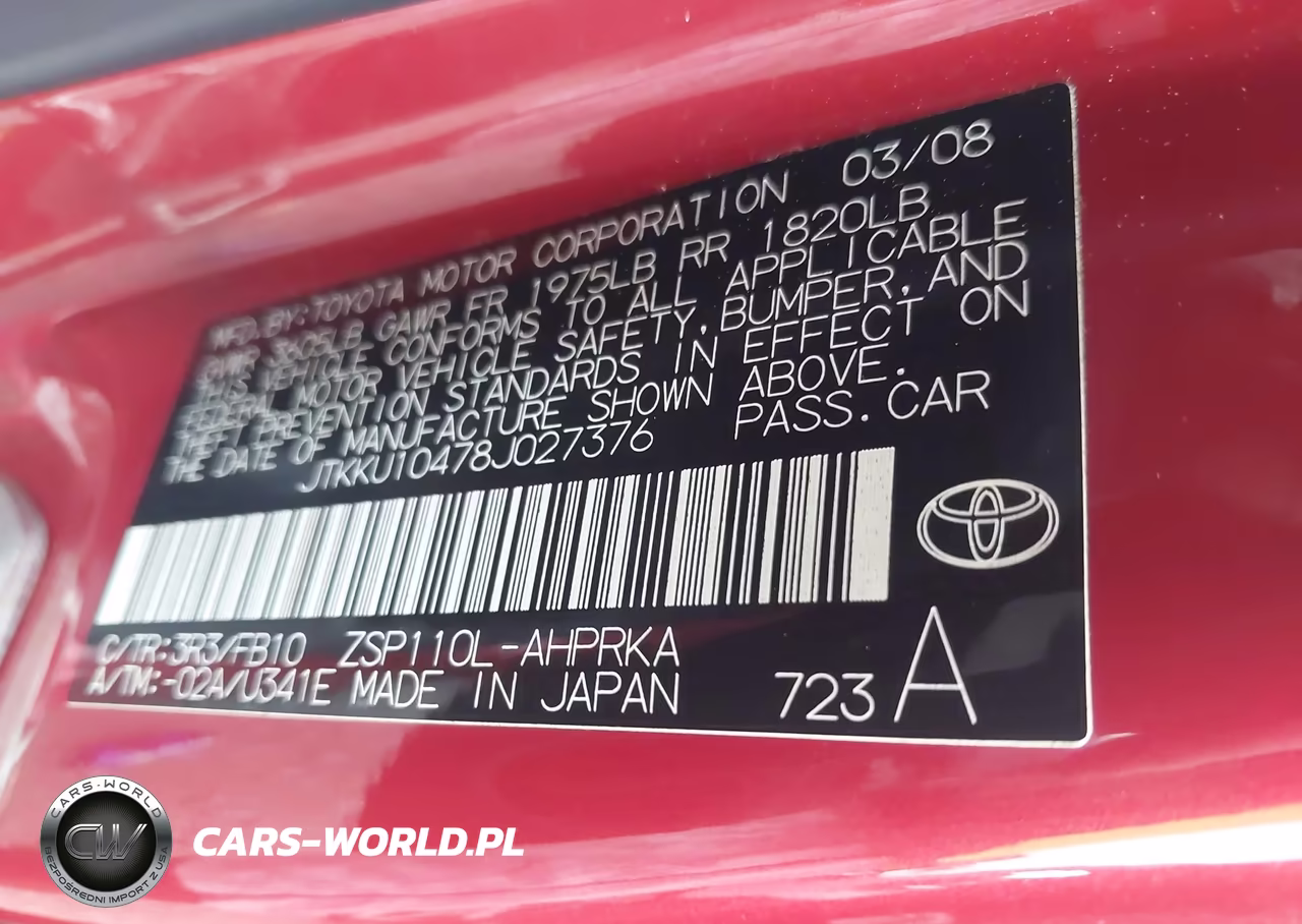 2008 Scion Xd VIN:JTKKU10478J027376 - 9