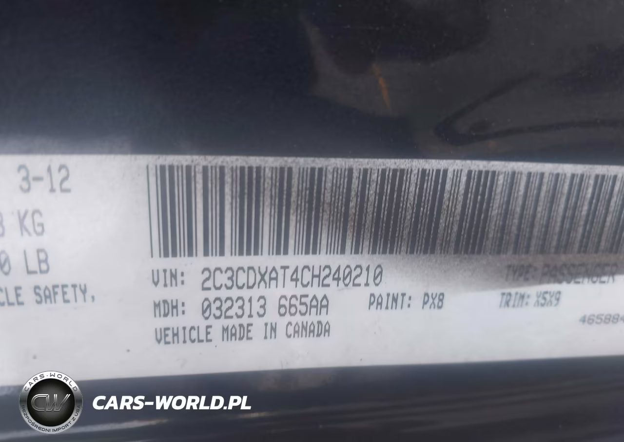 2012 Dodge Charger Police VIN:2C3CDXAT4CH240210 - 9