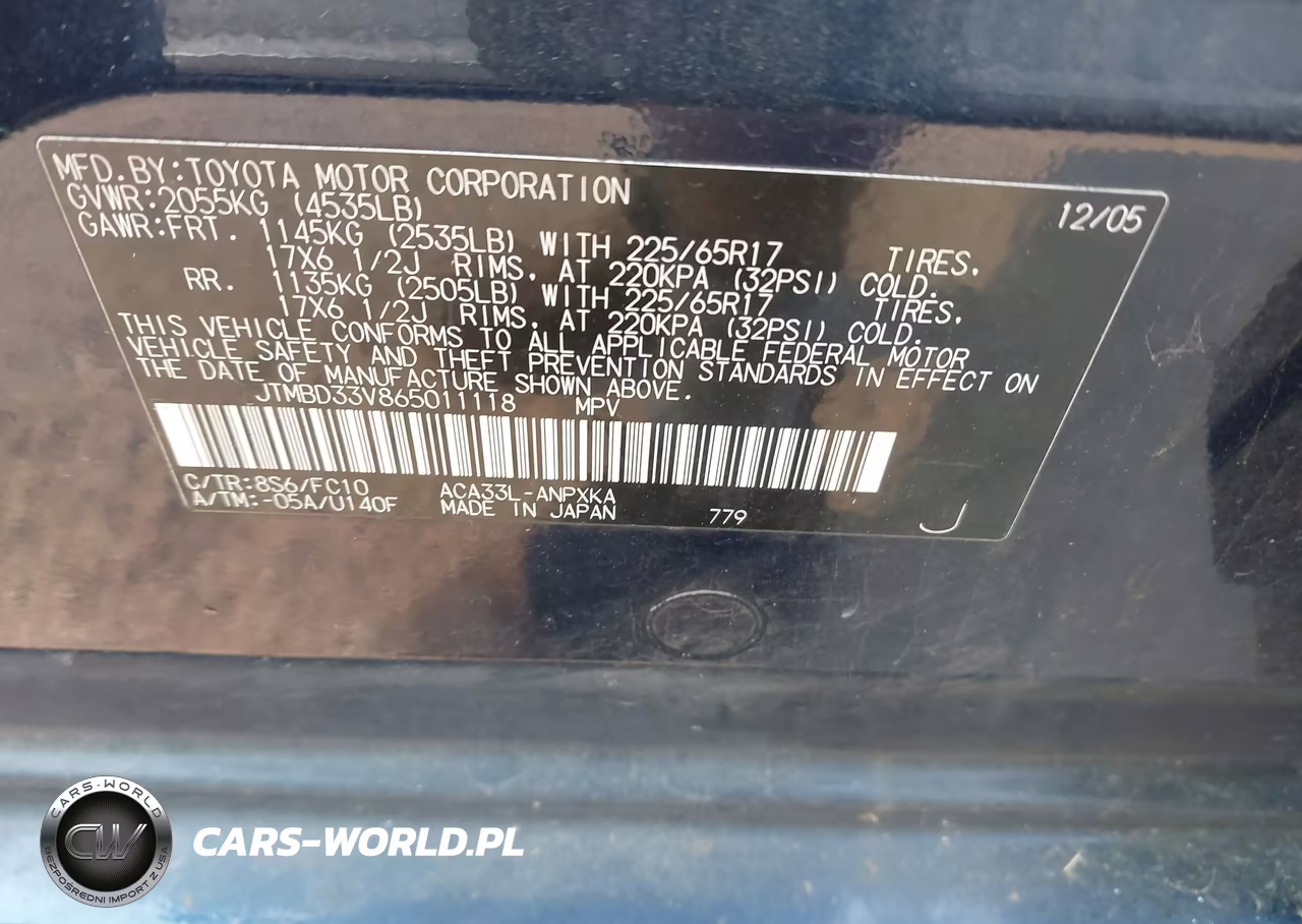 2006 Toyota Rav4 VIN:JTMBD33V865011118 - 9