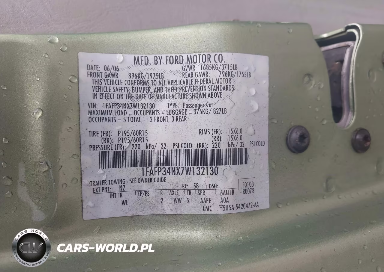 2007 Ford Focus S-Se-Ses VIN:1FAFP34NX7W132130 - 9