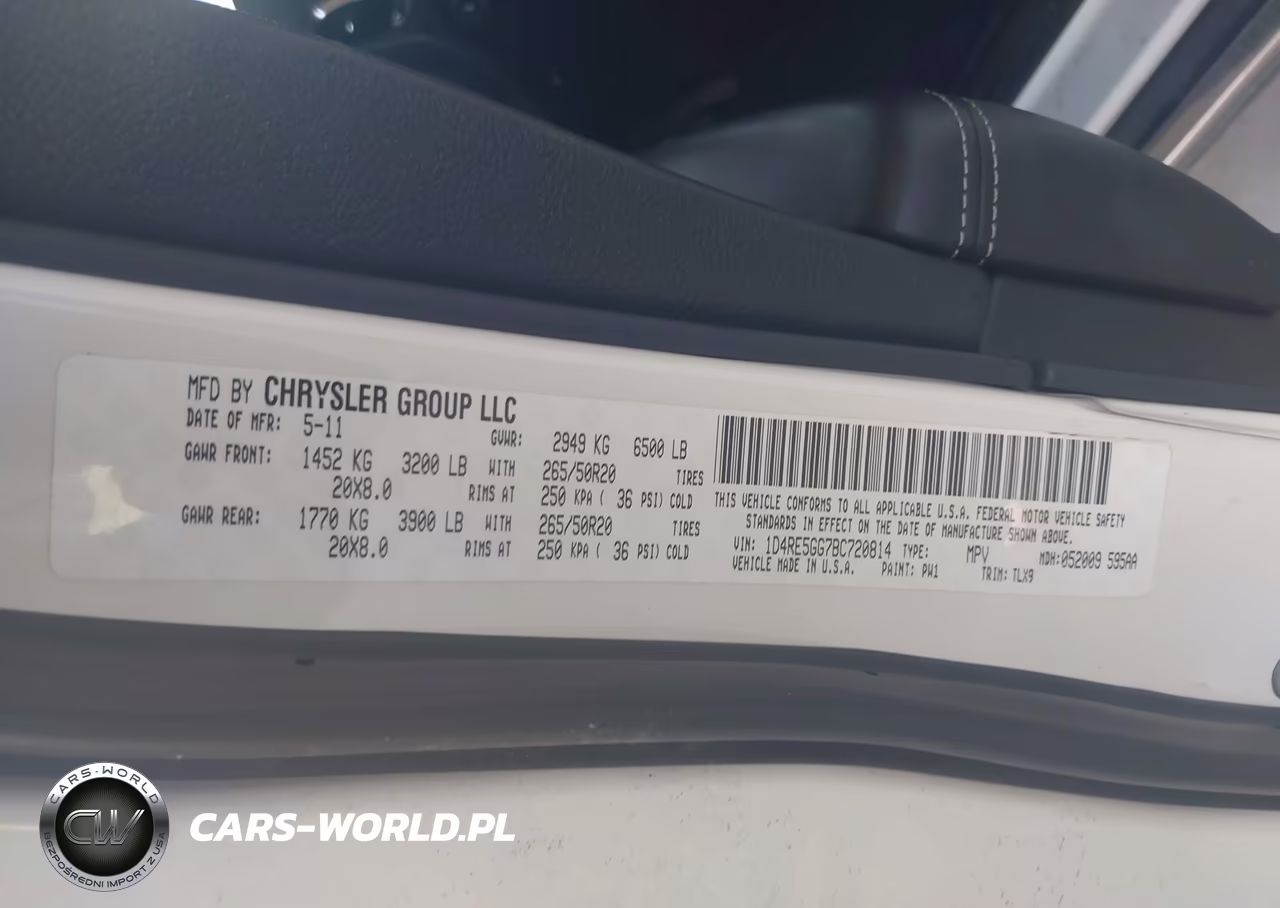 2011 Dodge Durango Citadel VIN:1D4RE5GG7BC720814 - 9