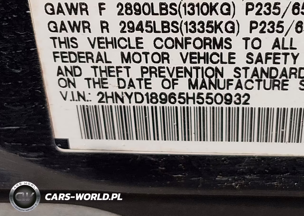 2005 Acura Mdx VIN:2HNYD18965H550932 - 9