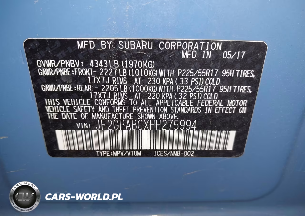 2017 Subaru Crosstrek 2.0I Premium VIN:JF2GPABCXHH275994 - 9
