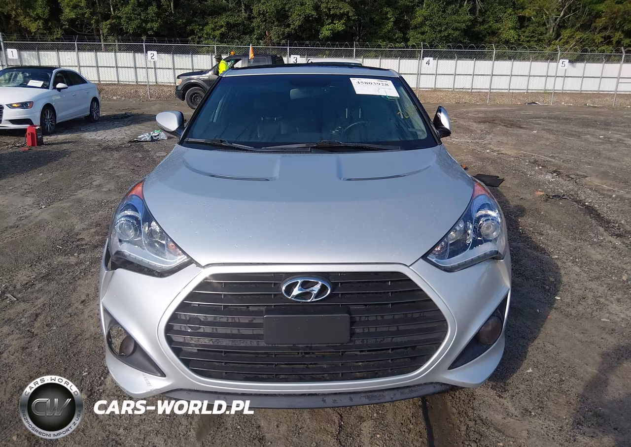 2013 Hyundai Veloster Turbo W-Blue VIN:KMHTC6AE4DU121660 - 12