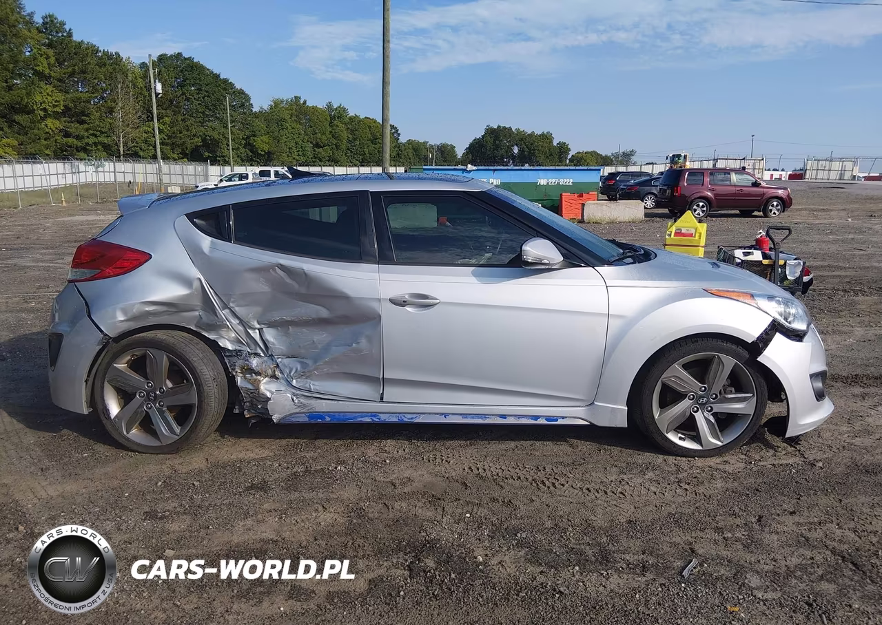 2013 Hyundai Veloster Turbo W-Blue VIN:KMHTC6AE4DU121660 - 13
