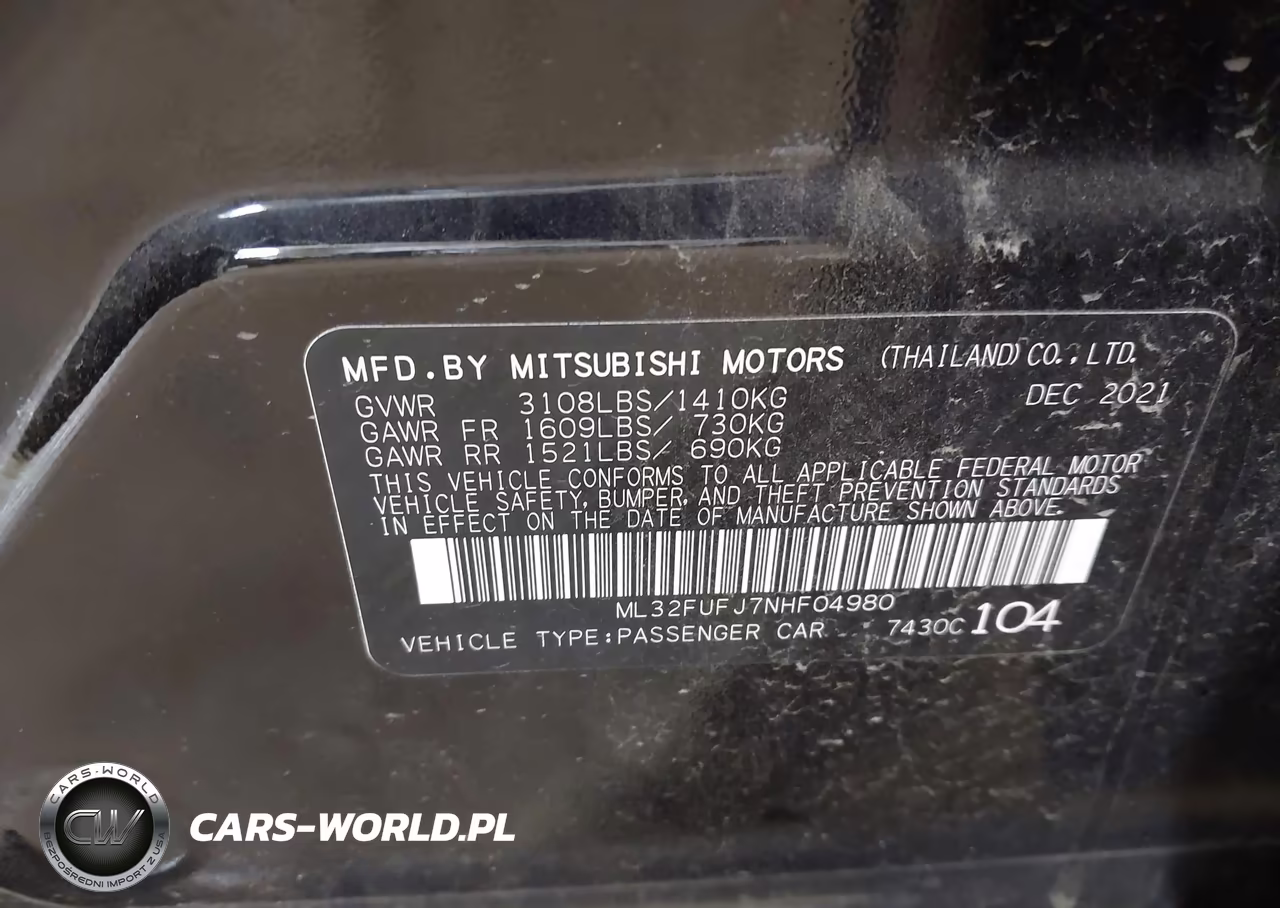 2022 Mitsubishi Mirage G4 Black Edition-Es-Le VIN:ML32FUFJ7NHF04980 - 9