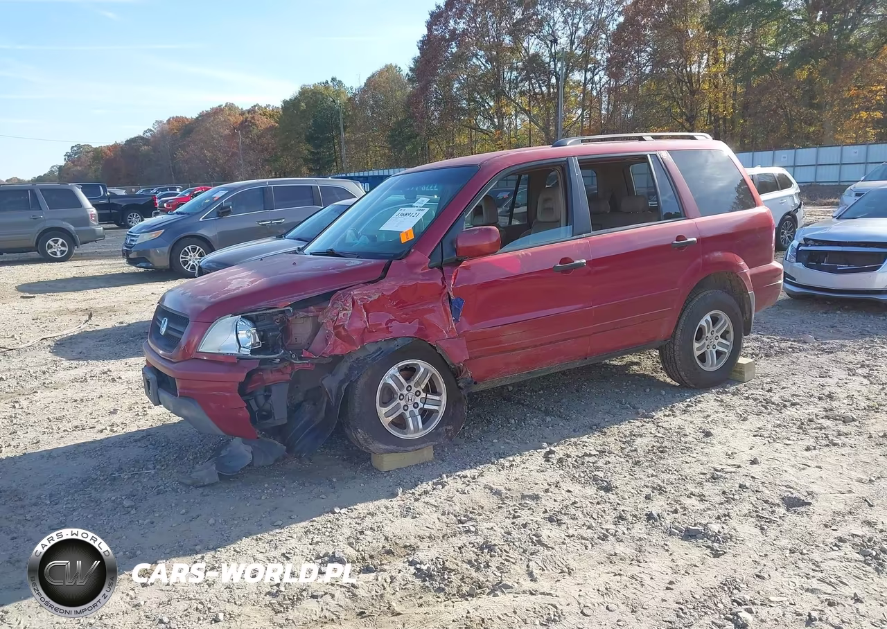 2004 Honda Pilot Ex-L VIN:5FNYF18654B007419 - 2