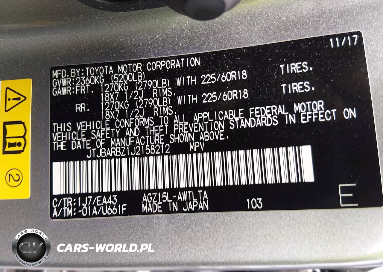 2018 Lexus Nx 300 VIN:JTJBARBZ1J2158212 - 9