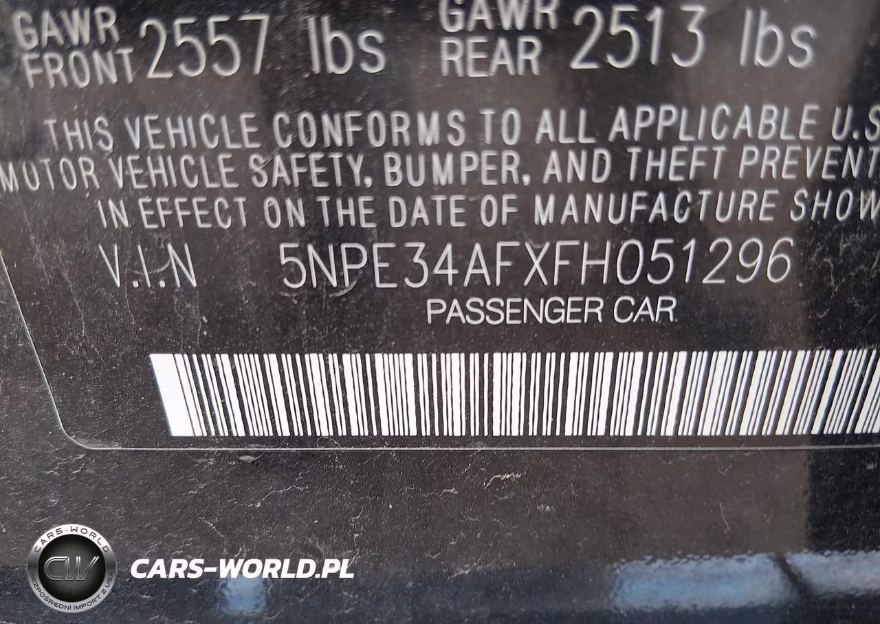 2015 Hyundai Sonata Sport VIN:5NPE34AFXFH051296 - 9