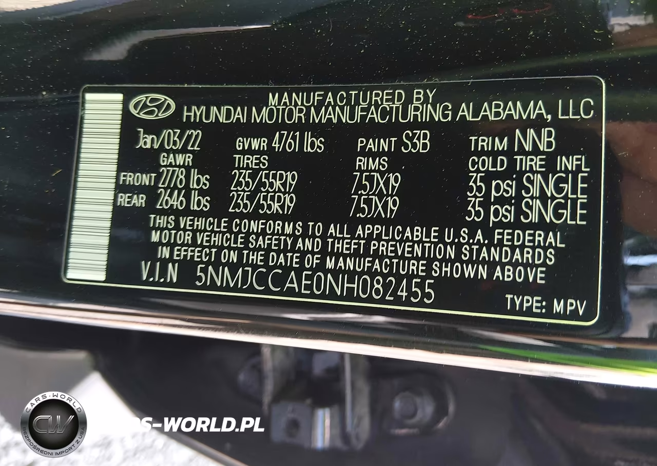 2022 Hyundai Tucson Sel VIN:5NMJCCAE0NH082455 - 9