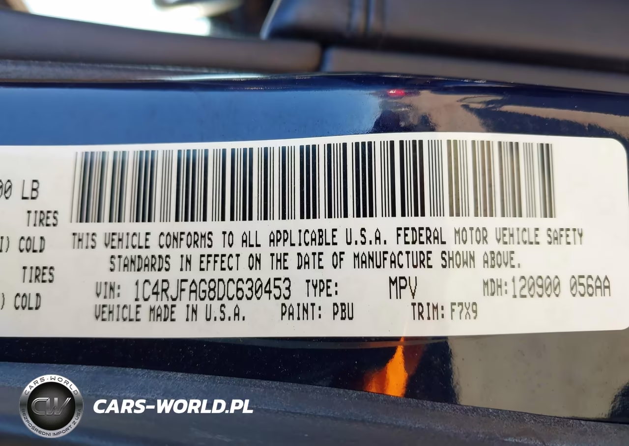 2013 Jeep Grand Cherokee Laredo VIN:1C4RJFAG8DC630453 - 9