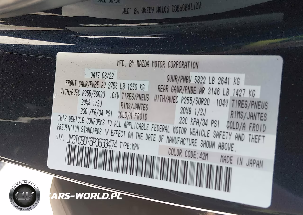 2023 Mazda Cx-9 Grand Touring VIN:JM3TCBDY6P0633474 - 9