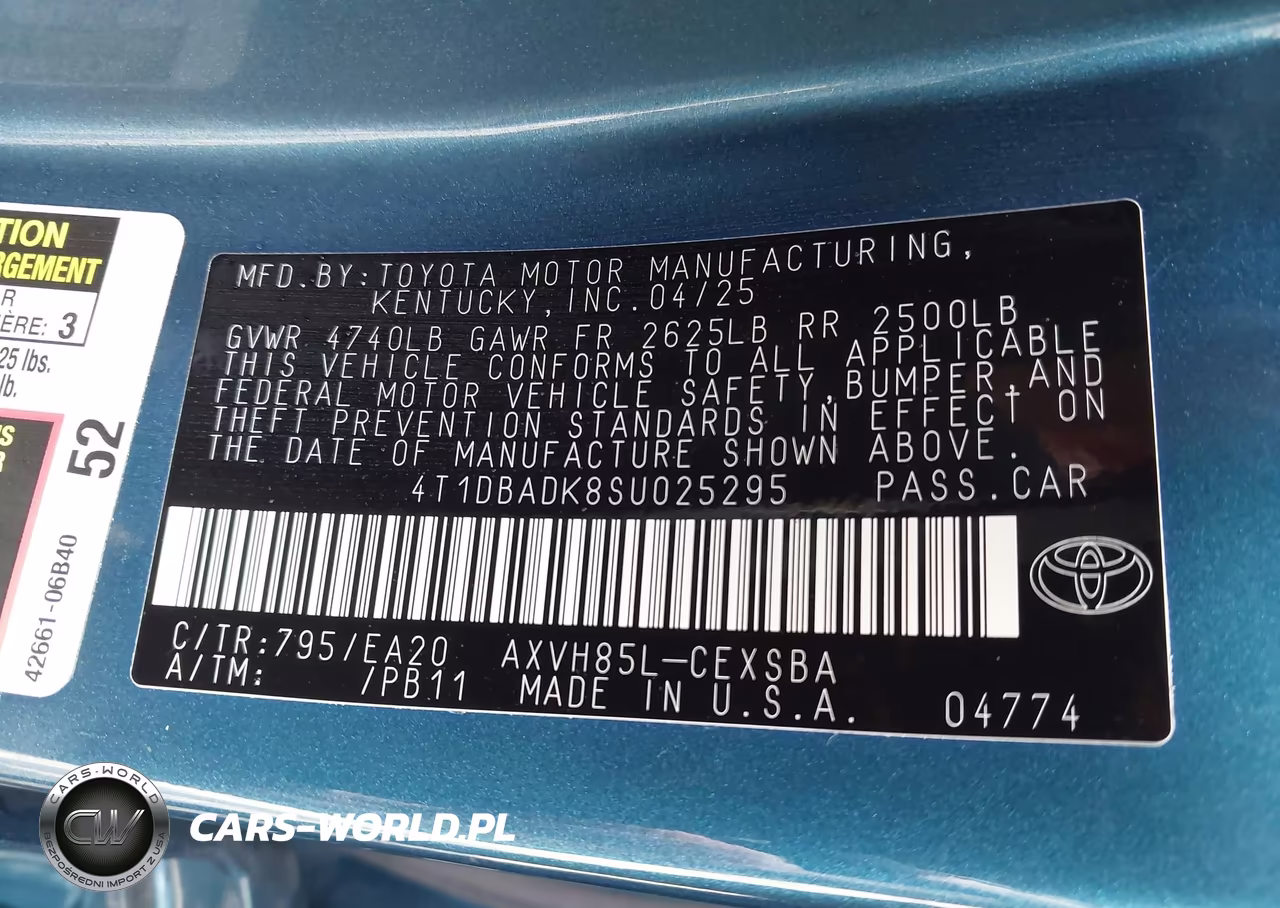 2025 Toyota Camry Se VIN:4T1DBADK8SU025295 - 9