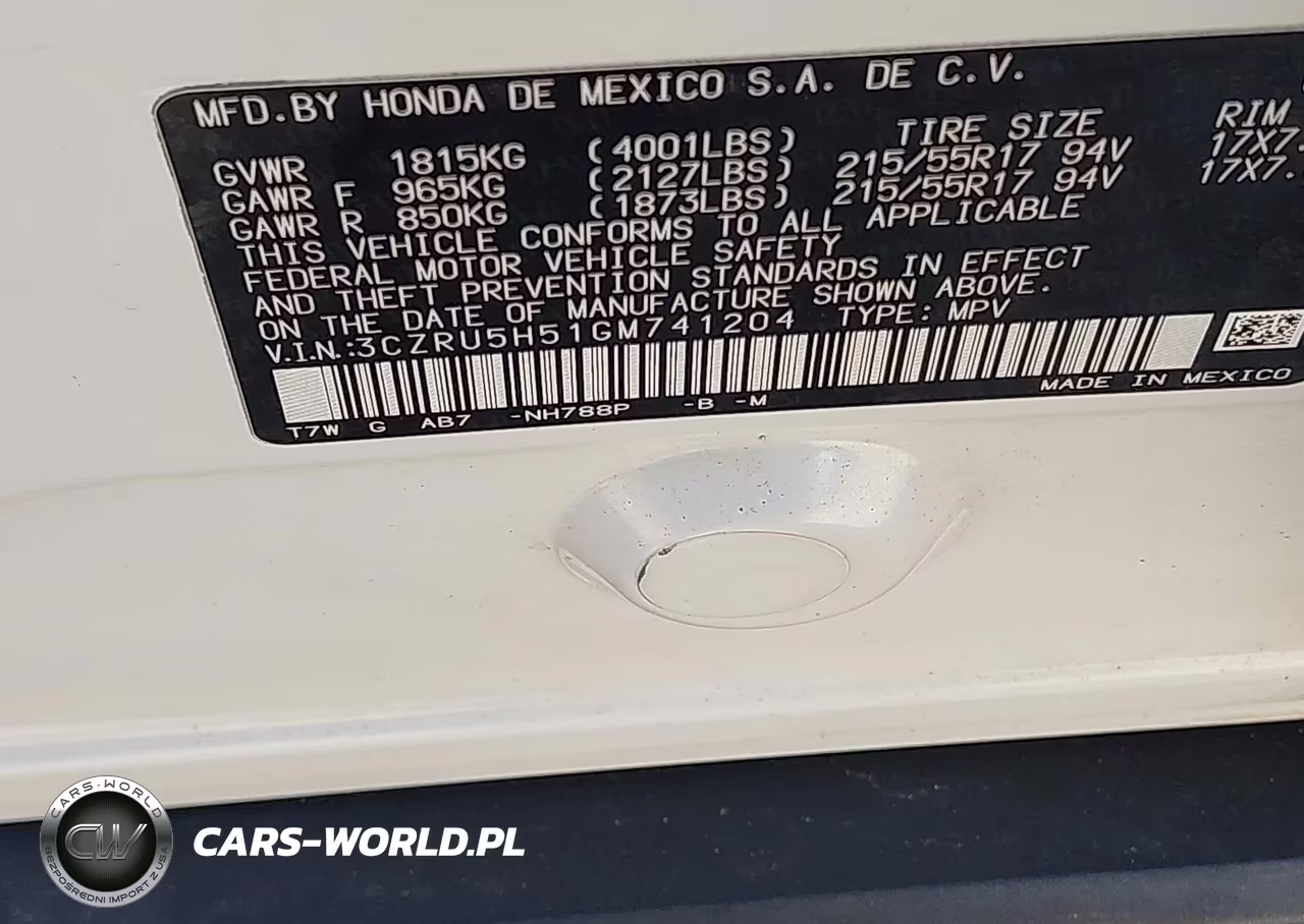 2016 Honda Hr-V Ex VIN:3CZRU5H51GM741204 - 9