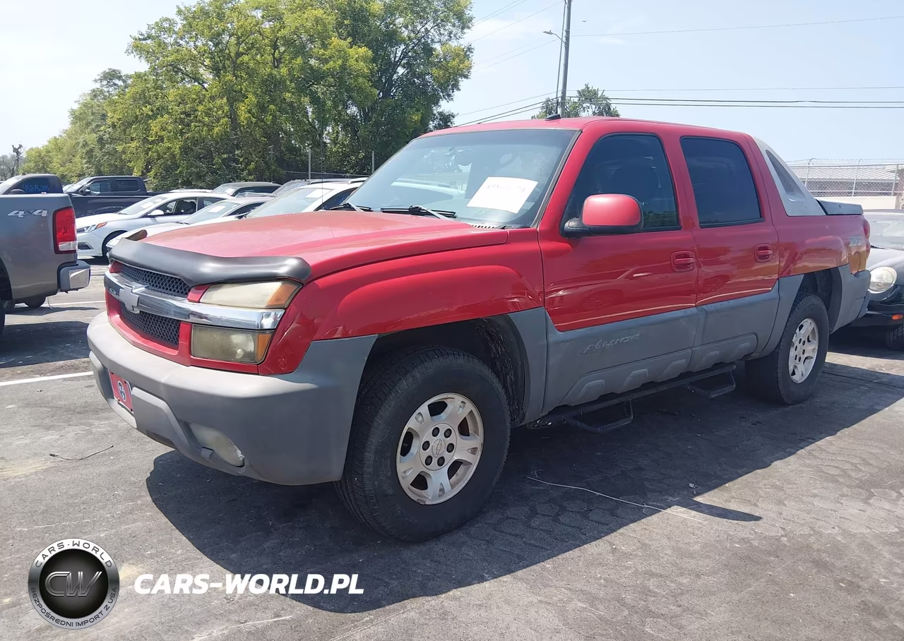 2002 Chevrolet Avalanche 1500 VIN:3GNEK13T22G340607 - 2
