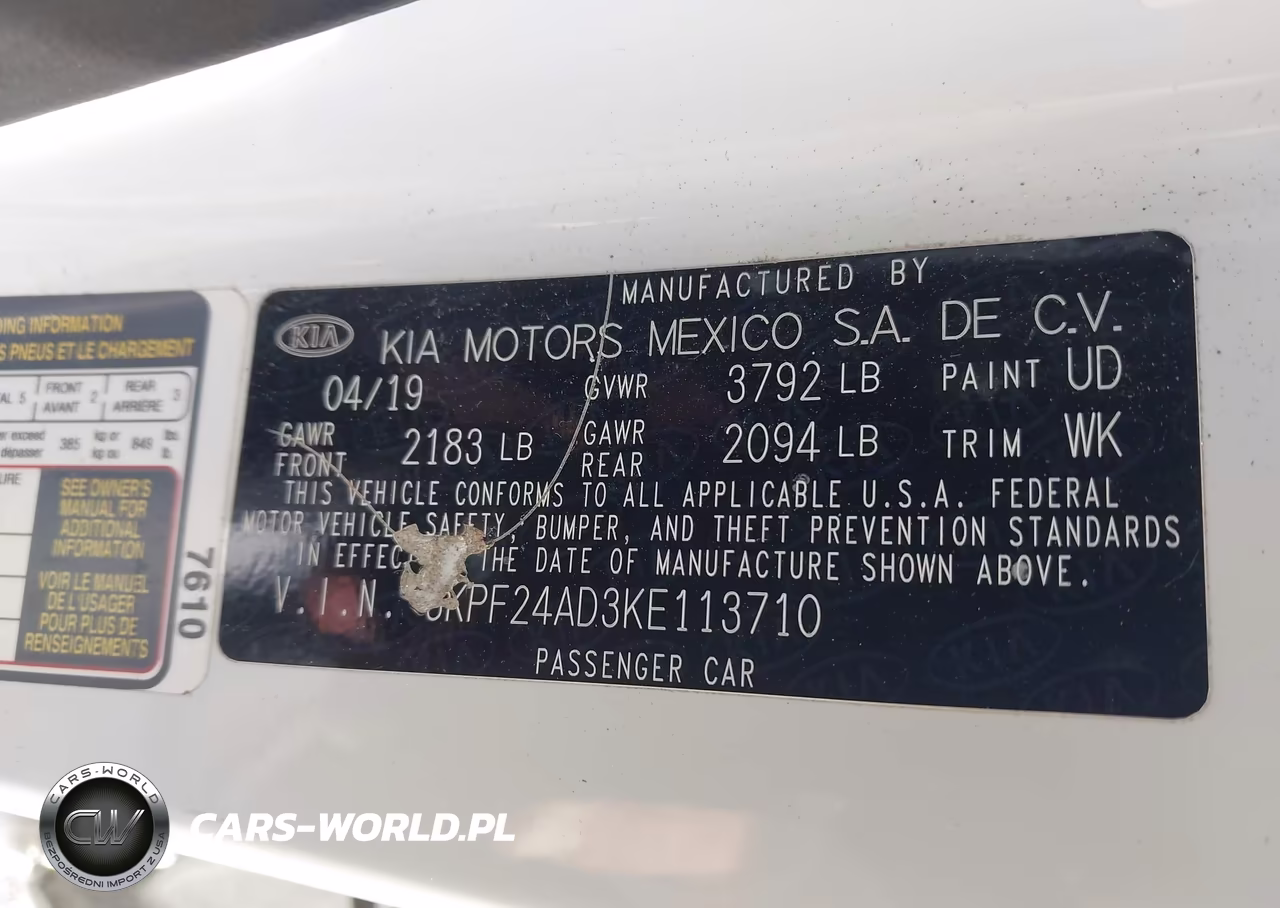 2019 Kia Forte Lxs VIN:3KPF24AD3KE113710 - 9