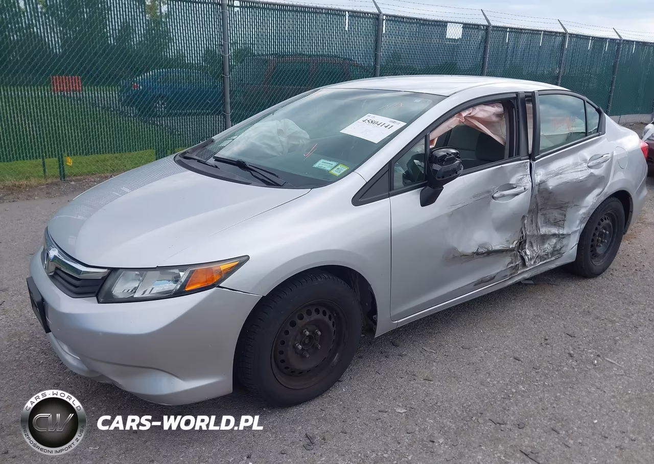2012 Honda Civic Lx VIN:2HGFB2F53CH599562 - 2