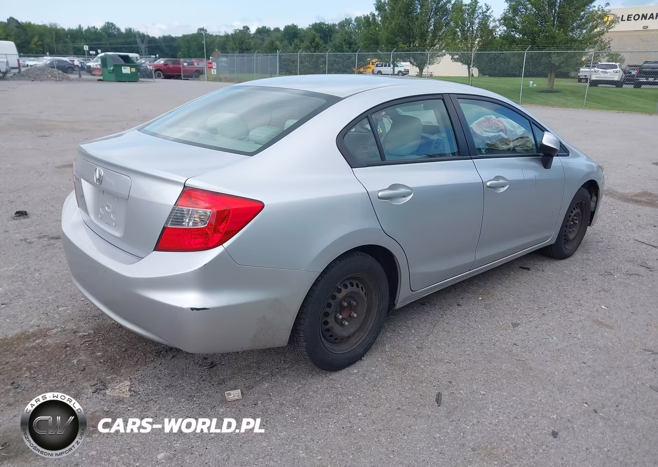 2012 Honda Civic Lx VIN:2HGFB2F53CH599562 - 4
