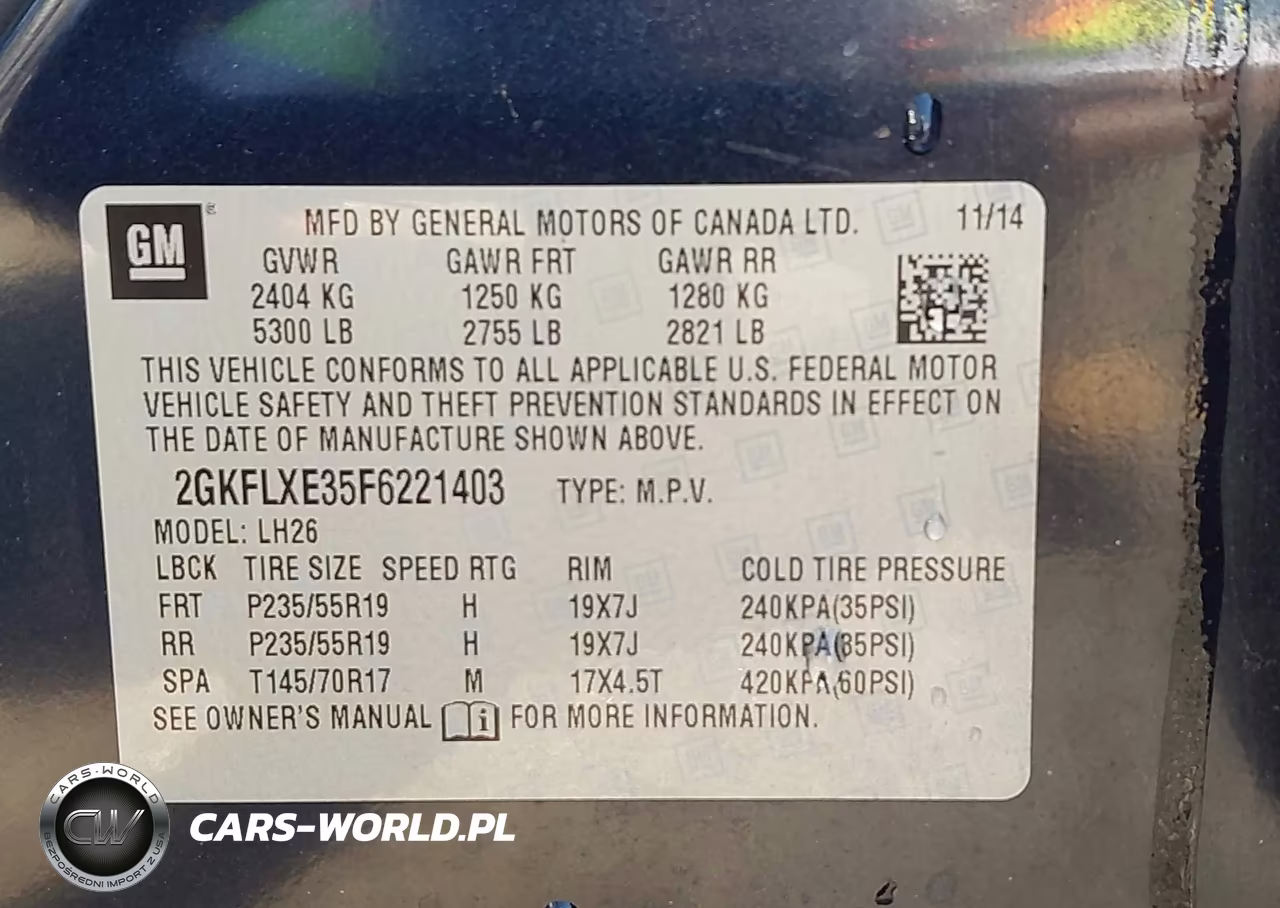 2015 GMC Terrain Slt-1 VIN:2GKFLXE35F6221403 - 9