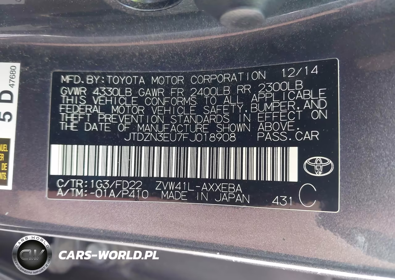 2015 Toyota Prius V Three VIN:JTDZN3EU7FJ018908 - 9