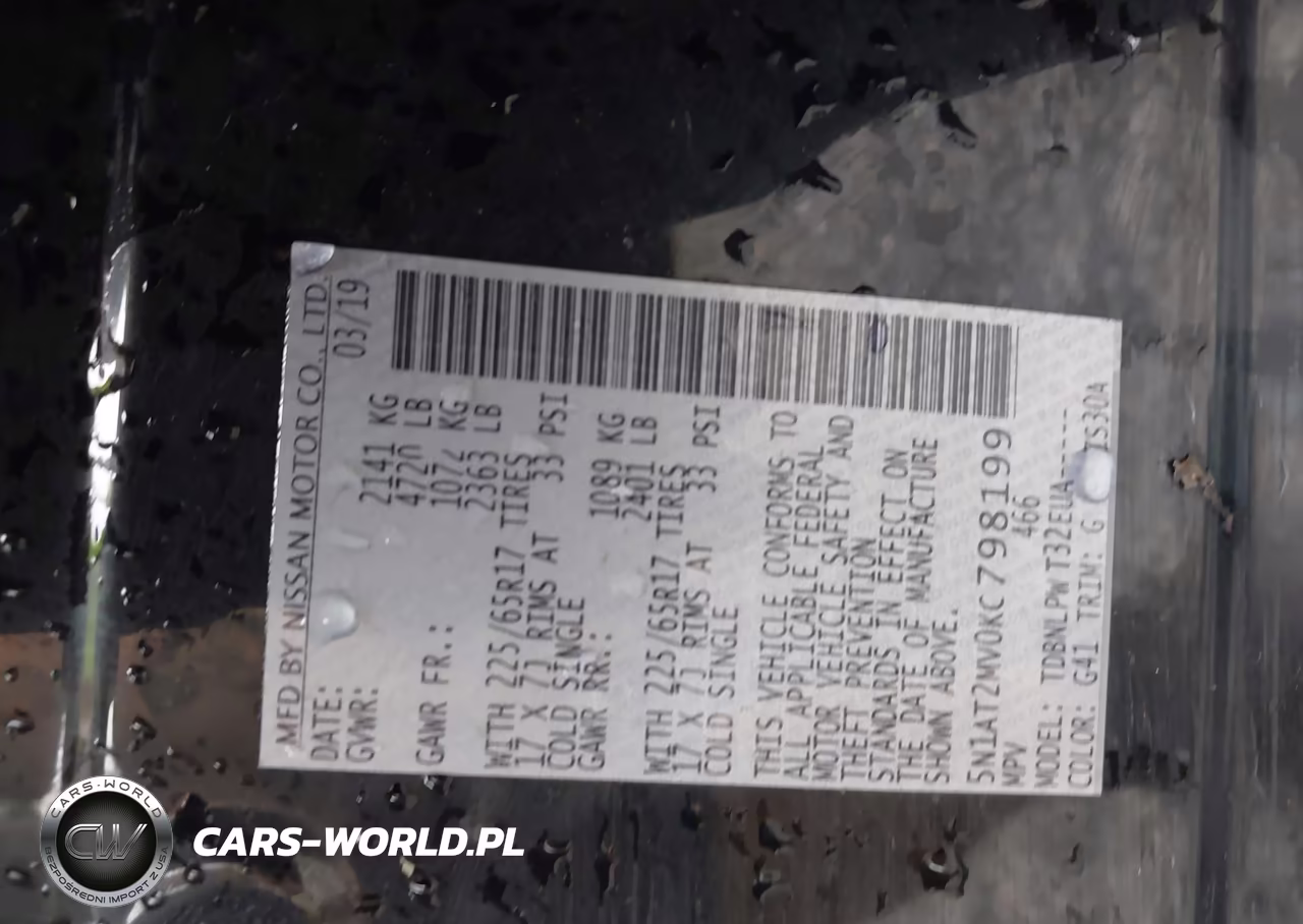 2019 Nissan Rogue S VIN:5N1AT2MV0KC798199 - 9