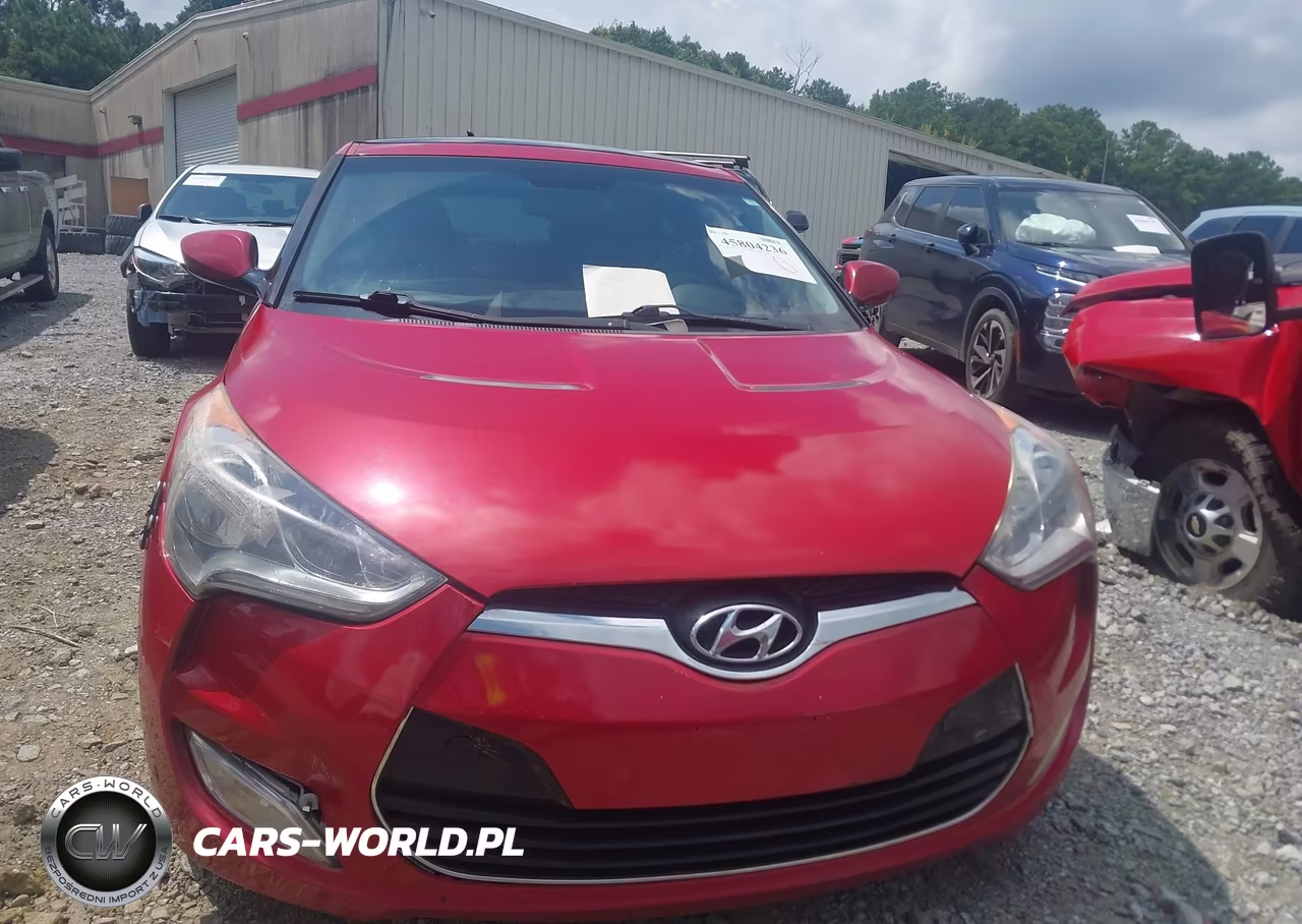 2012 Hyundai Veloster Base W-Red-Black VIN:KMHTC6AD6CU065257 - 6