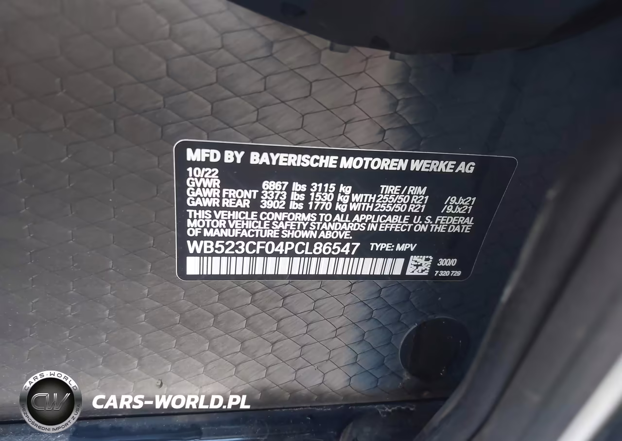 2023 BMW Ix xDrive50 VIN:WB523CF04PCL86547 - 9