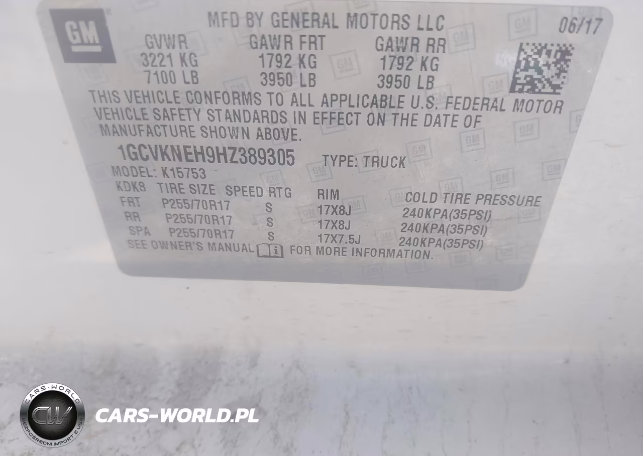 2017 Chevrolet Silverado 1500 Work Truck VIN:1GCVKNEH9HZ389305 - 9