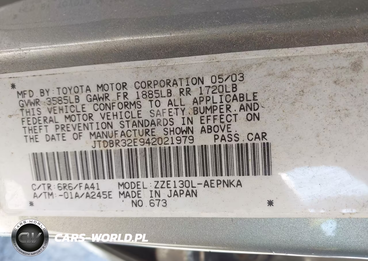 2004 Toyota Corolla Le VIN:JTDBR32E942021979 - 9