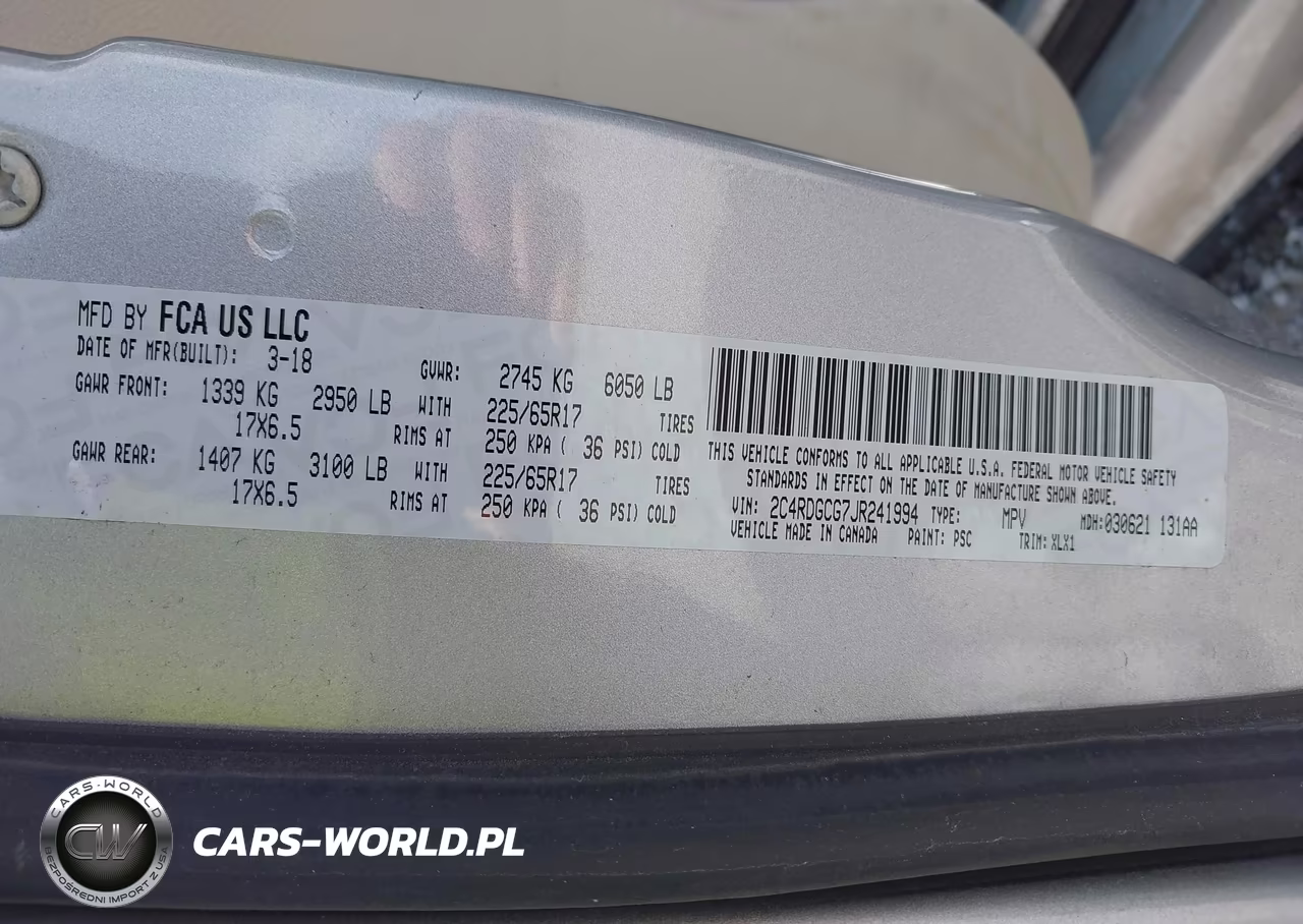 2018 Dodge Grand Caravan Sxt VIN:2C4RDGCG7JR241994 - 9