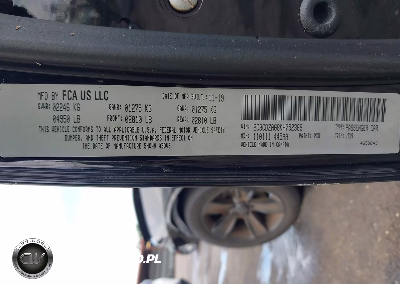2019 Dodge Challenger Sxt VIN:2C3CDZAG8KH752369 - 9