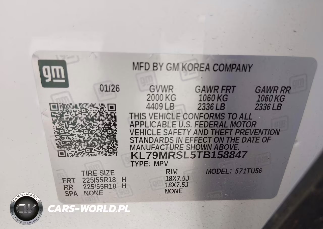 2026 Chevrolet Trailblazer Awd Lt VIN:KL79MRSL5TB158847 - 9