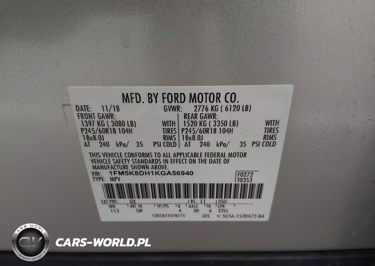 2019 Ford Explorer Xlt VIN:1FM5K8DH1KGA56940 - 9