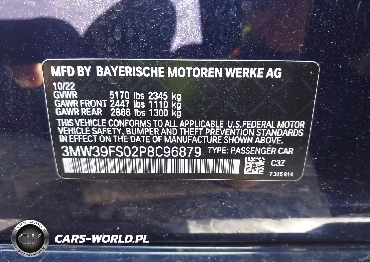 2023 BMW 330Xe VIN:3MW39FS02P8C96879 - 9