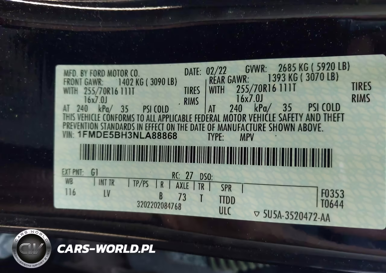 2022 Ford Bronco VIN:1FMDE5BH3NLA88868 - 9