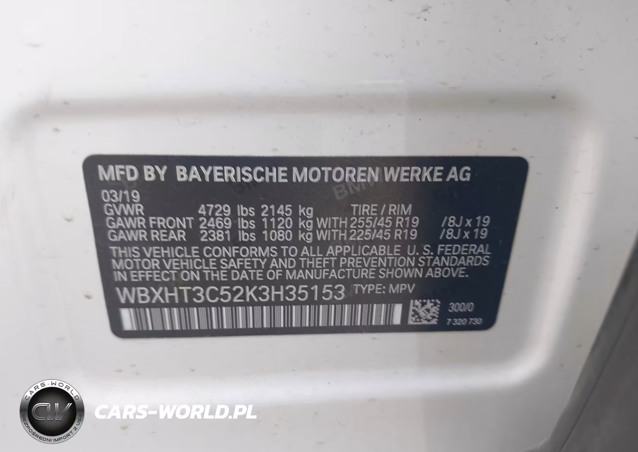 2019 BMW X1 xDrive28I VIN:WBXHT3C52K3H35153 - 9