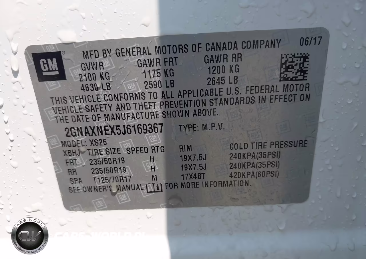 2018 Chevrolet Equinox Premier VIN:2GNAXNEX5J6169367 - 9