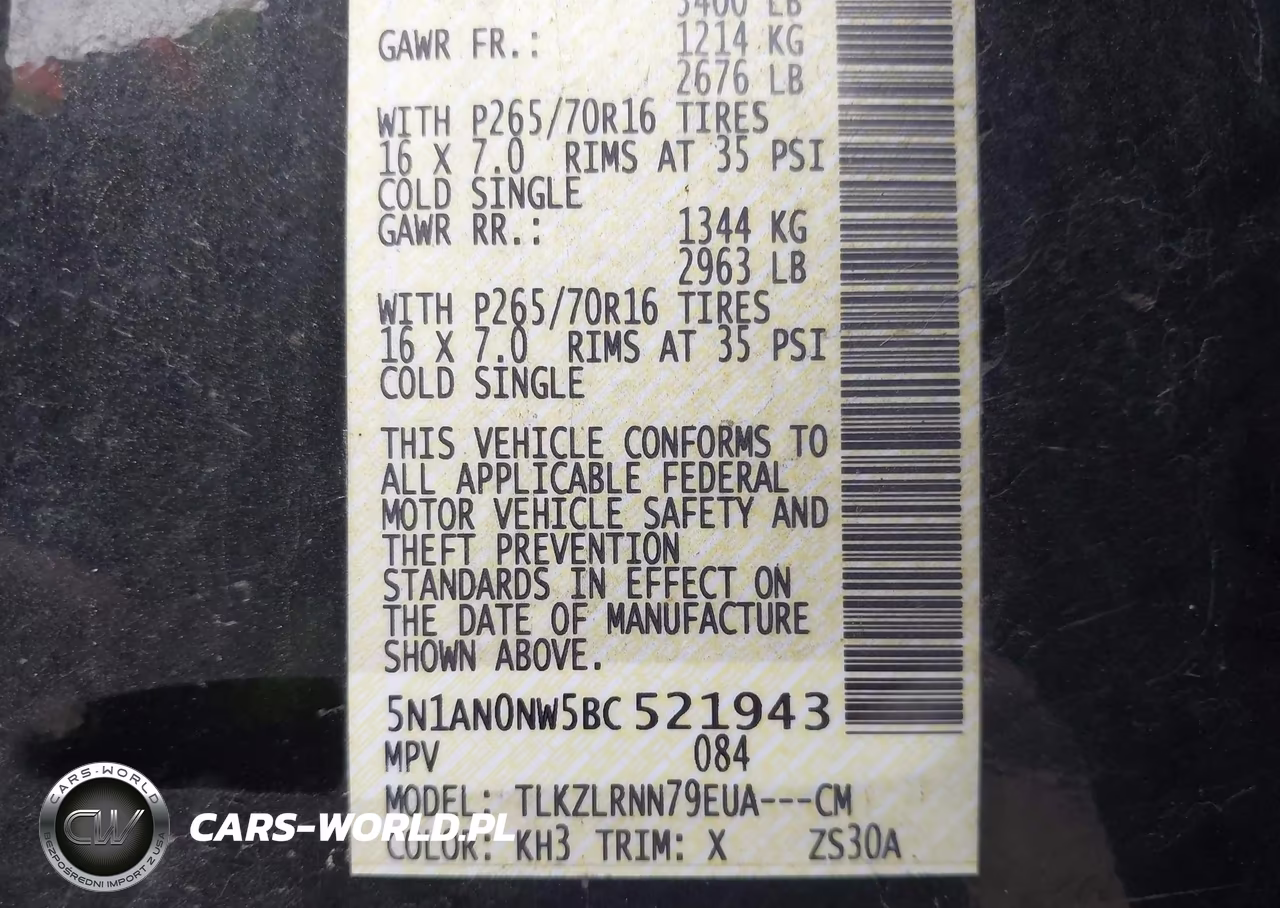 2011 Nissan Xterra S VIN:5N1AN0NW5BC521943 - 9