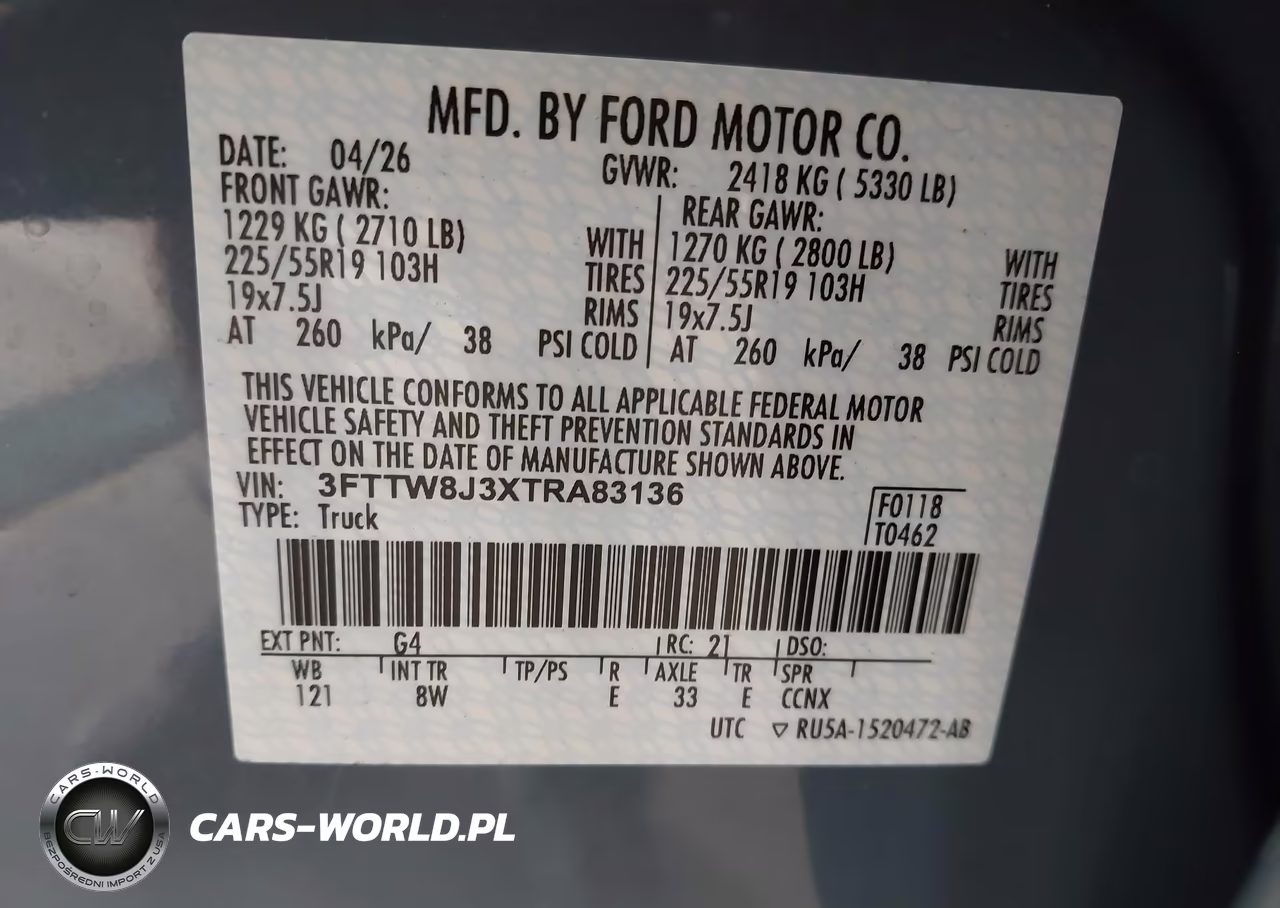 2026 Ford Maverick Xlt VIN:3FTTW8J3XTRA83136 - 9